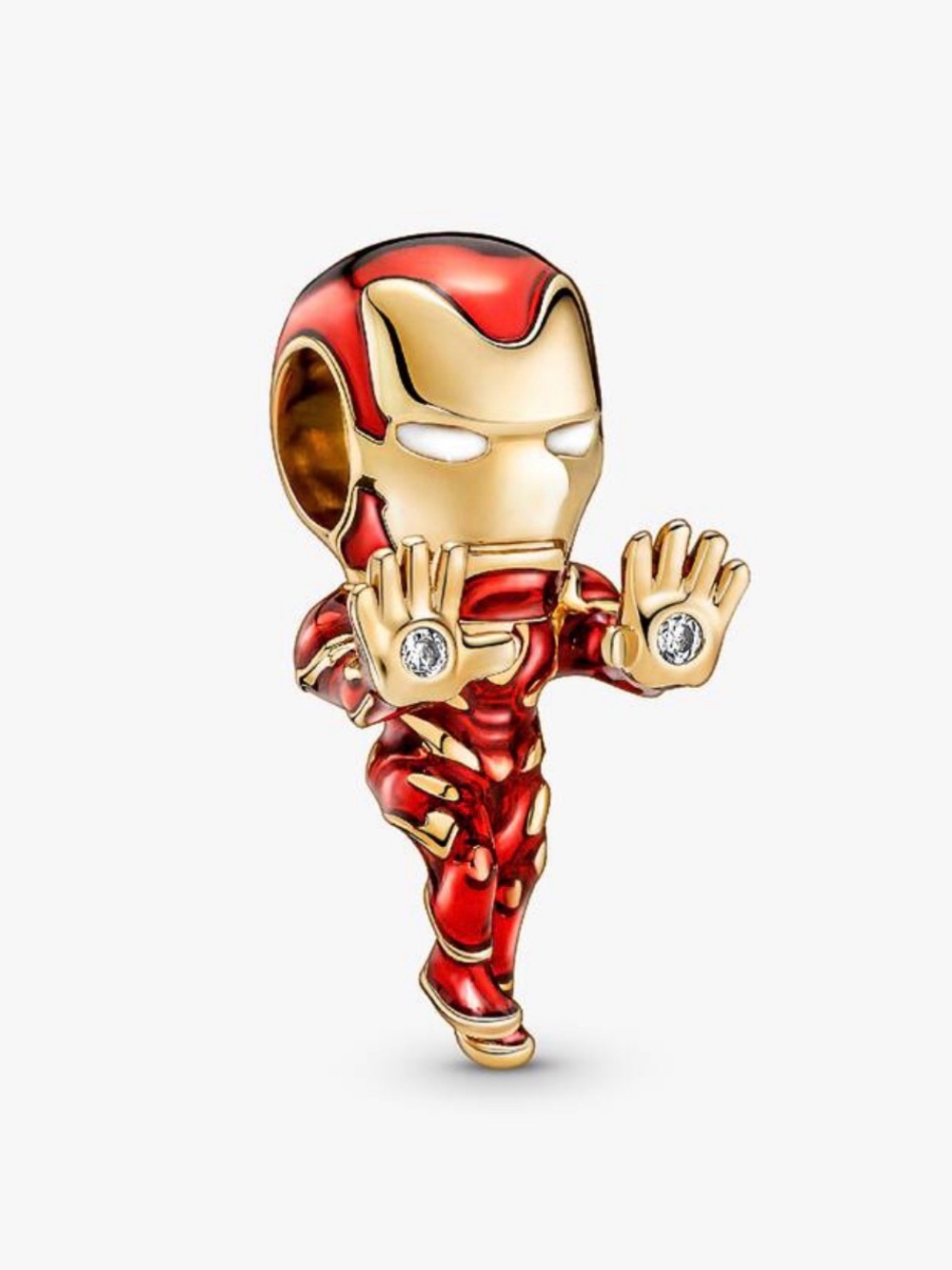 Pandora Red and Gold Superhero Charm Bead